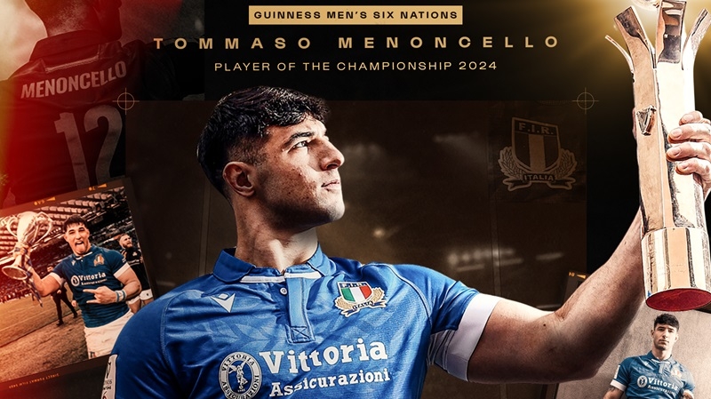 Томмазо Менончелло - лучший игрок Кубка шести наций 2024